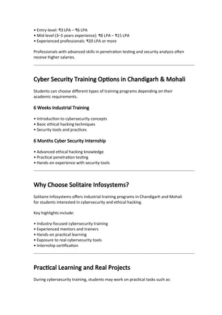 Comprehensive Guide to Ethical Hacking and Cybersecurity Careers | DOCX