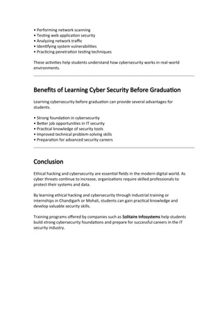 Comprehensive Guide to Ethical Hacking and Cybersecurity Careers | DOCX