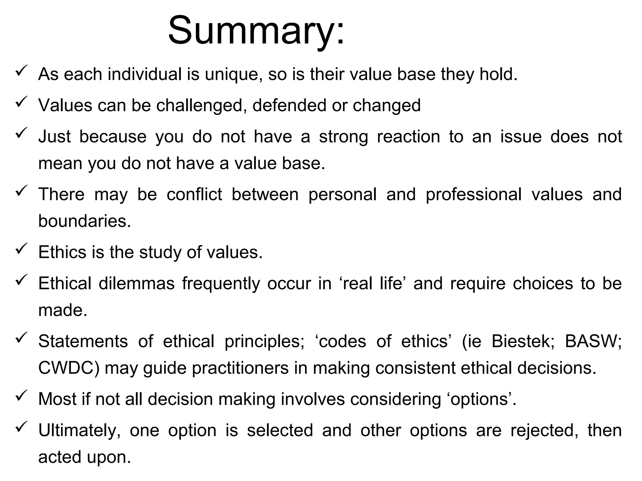Introduction to ethics and decision making | PPT
