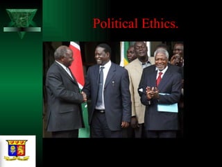 Political Ethics. 