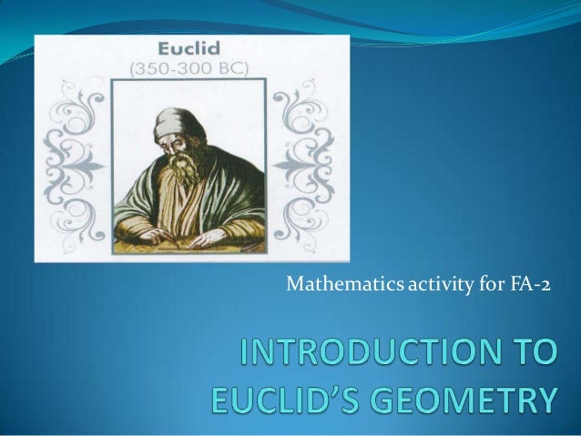 introduction to euclid s geometry