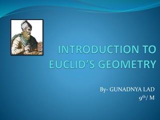 Introduction to euclid’s geometry