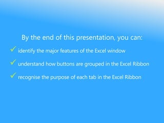 Introduction to Excel - Excel 2013 Tutorial | PDF