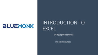 Introduction to Excel.pptx excel for basics | PPTX