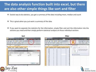  Data analysis