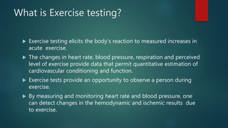 Introduction to exercise testing | PPT