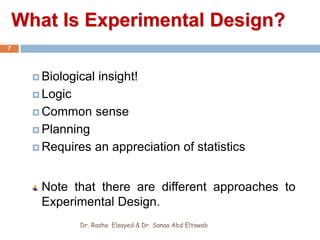 Experimental Design Statistics.pdf Introduction to experimental design | PDF