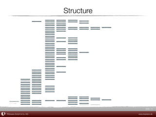 Structure




                                            Slide 13

TEQneers GmbH & Co. KG               www.teqneers.de
 