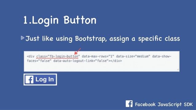 Introduction To Facebook Java Script Sdk Introduction To Facebook Java Script Sdk