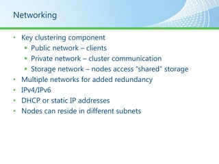 Introduction to failover clustering with sql server | PPT
