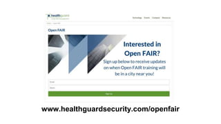 Open Fair Risk Introduction to Open FAIR | PPTX