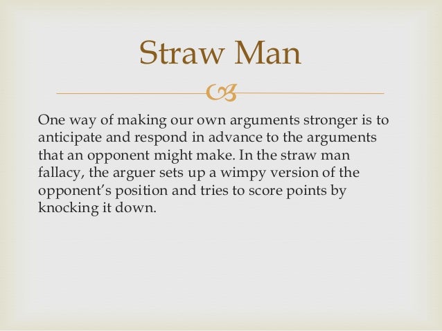 Essay writing straw man