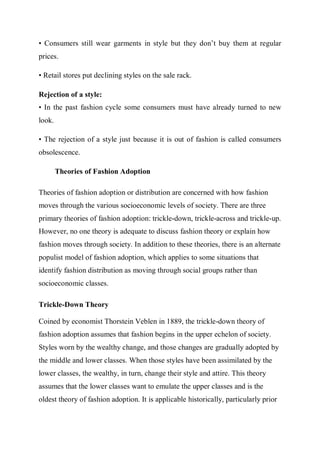 Introduction to fashion industry | PDF