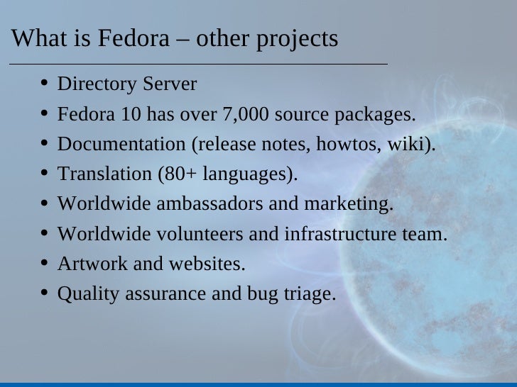 Introduction To Fedora