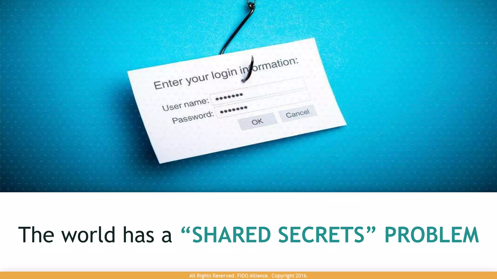 The world has a “SHARED SECRETS” PROBLEM
5Confidential
 