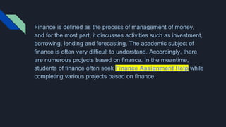 Introduction to Finance | PPTX