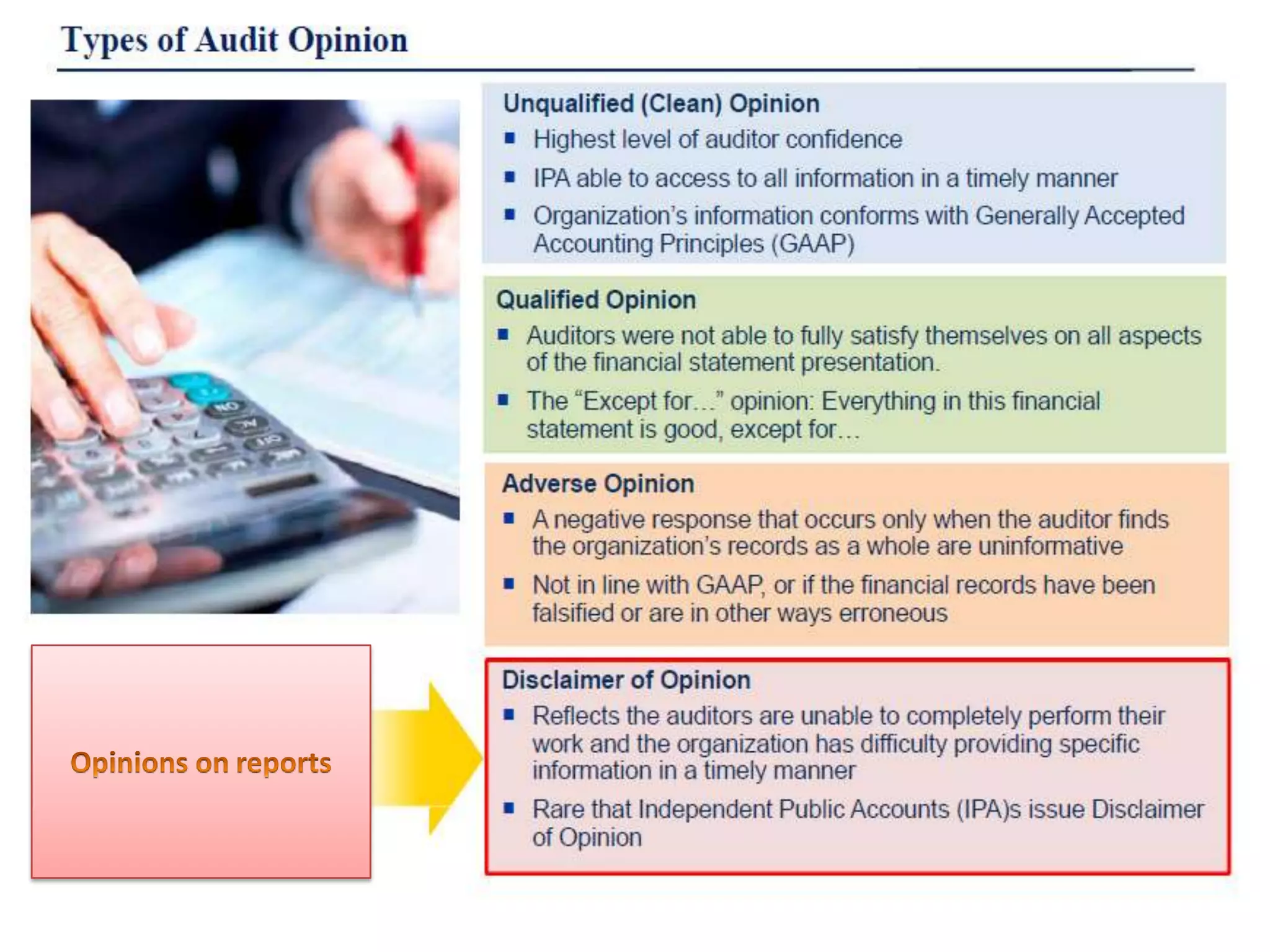 financial statements and audit