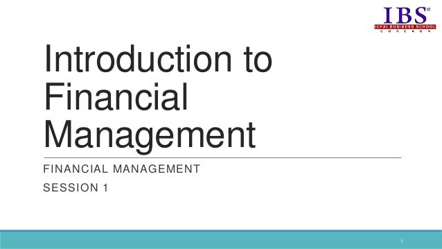 Introduction To Financial Management - 