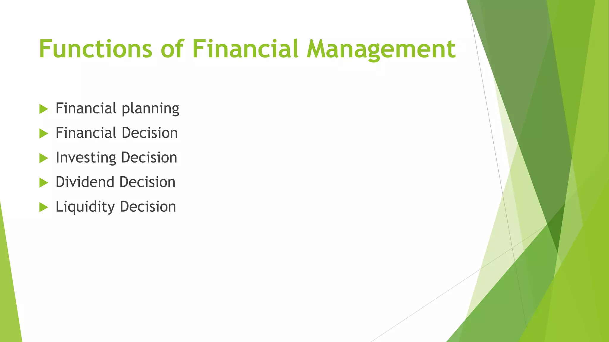 Introduction to financial management | PPTX