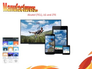 Alcatel (TCL), LG and ZTE
 