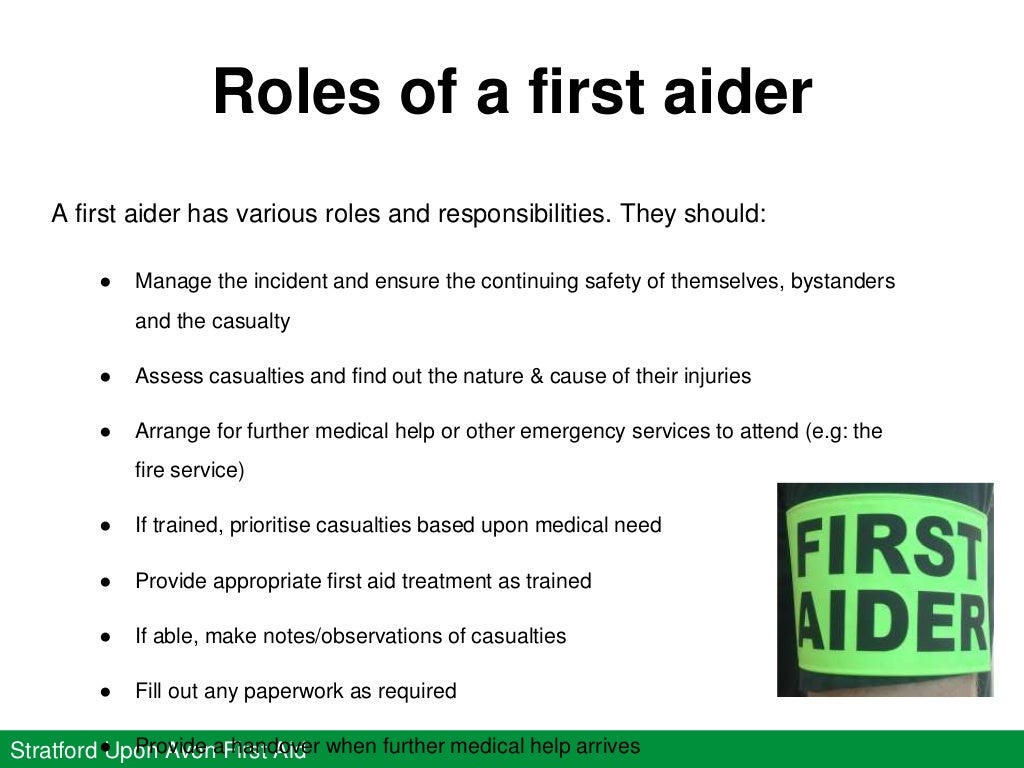 Introduction to first aid the basics