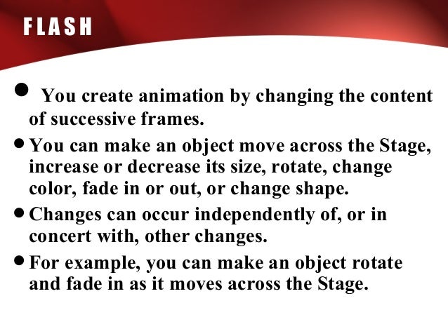 Introduction To Flash Introduction To Flash