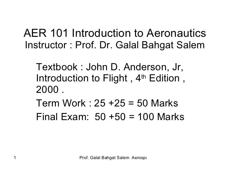 Introduction to flight 1