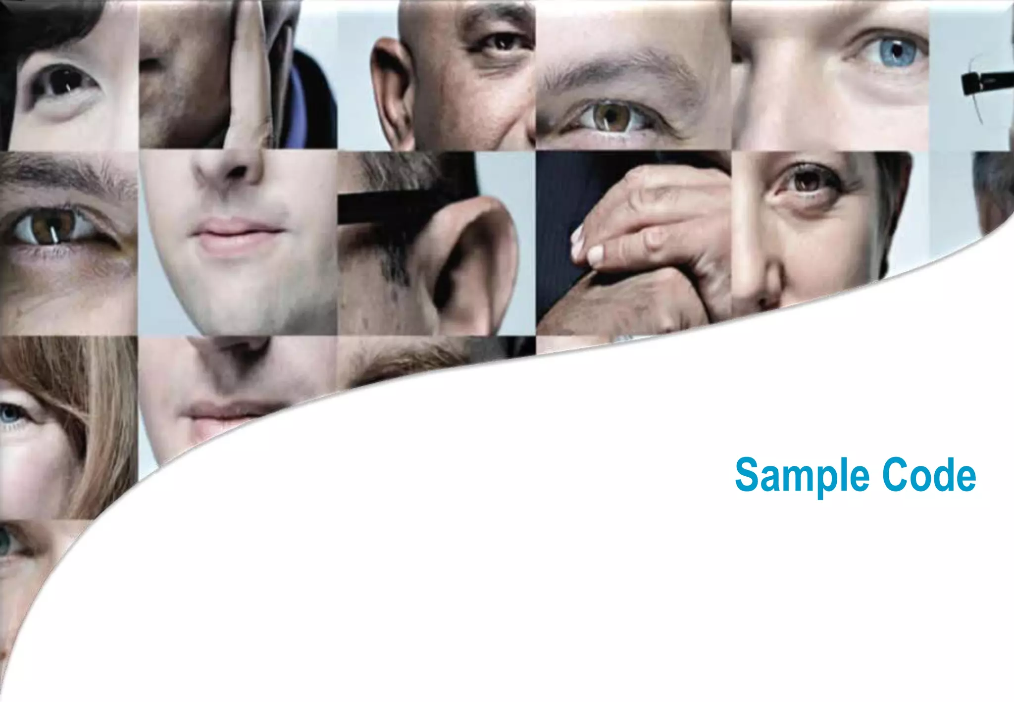 Sample Code
 