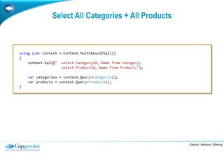 Select All Categories + All Products




                                       | Sector, Alliance, Offering
 