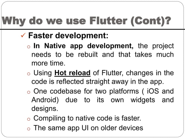 Introduction to flutter's basic concepts | PPTX | Programming Languages ...