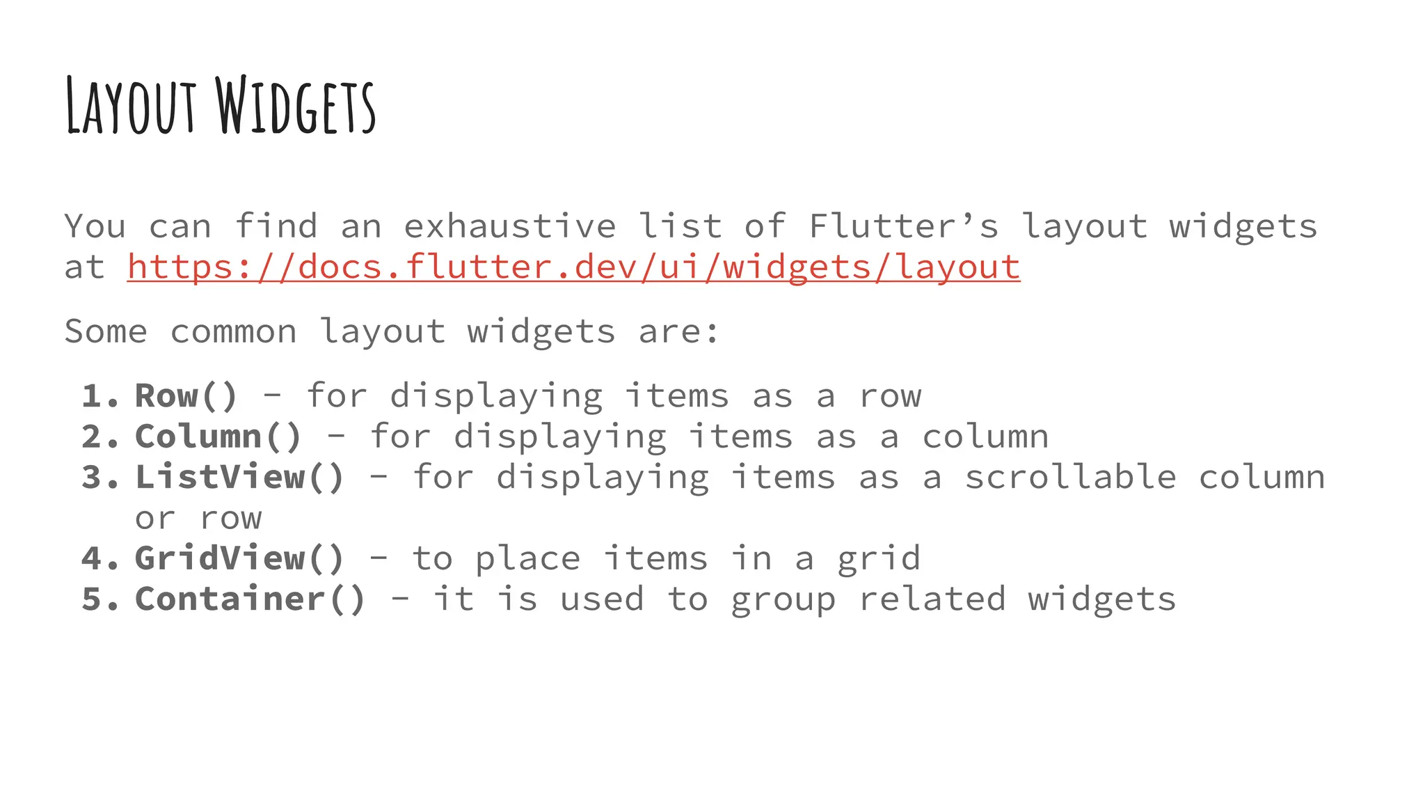 Introduction To Flutter - Widgets.pptx