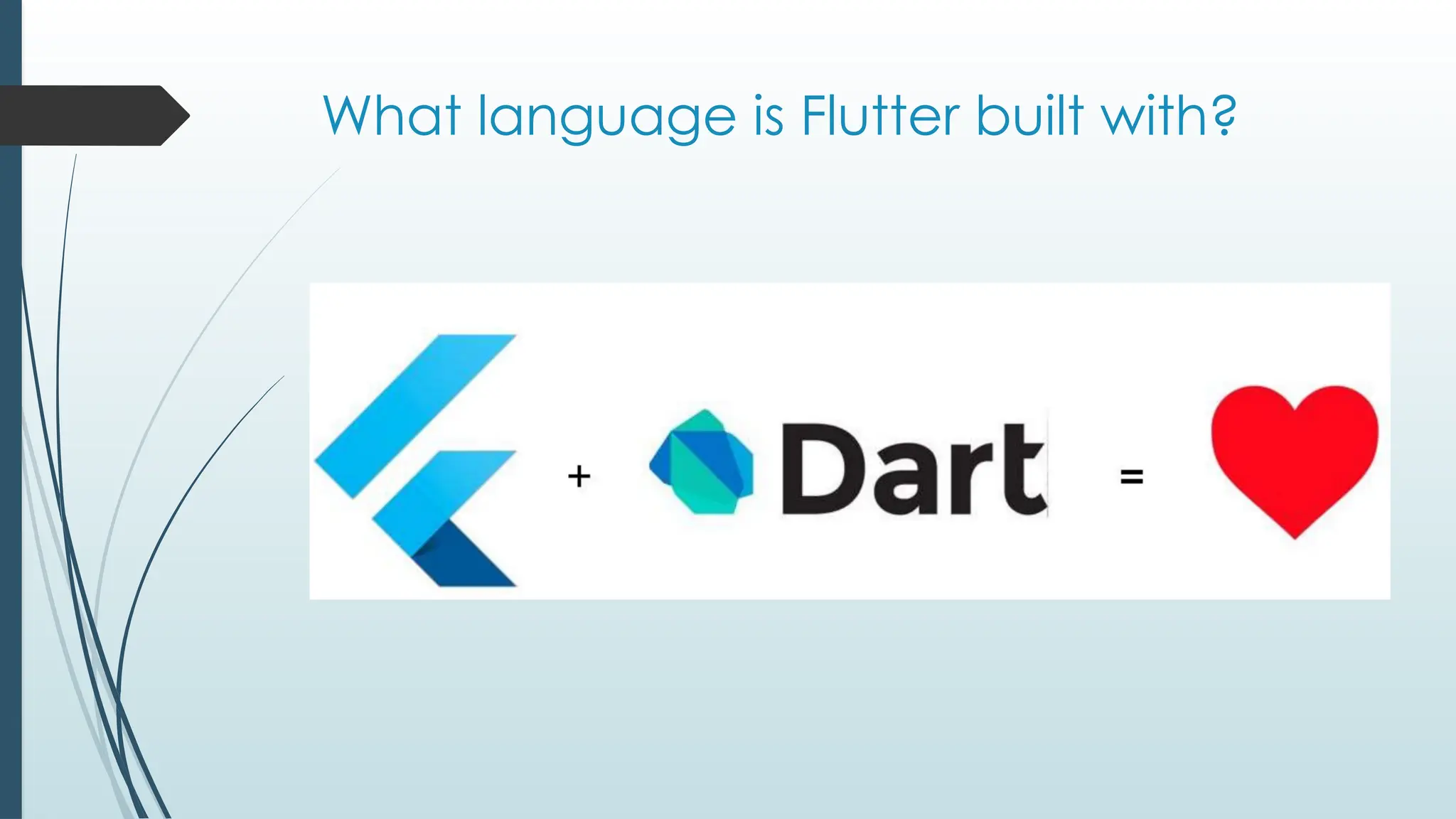 What language is Flutter built with?
 