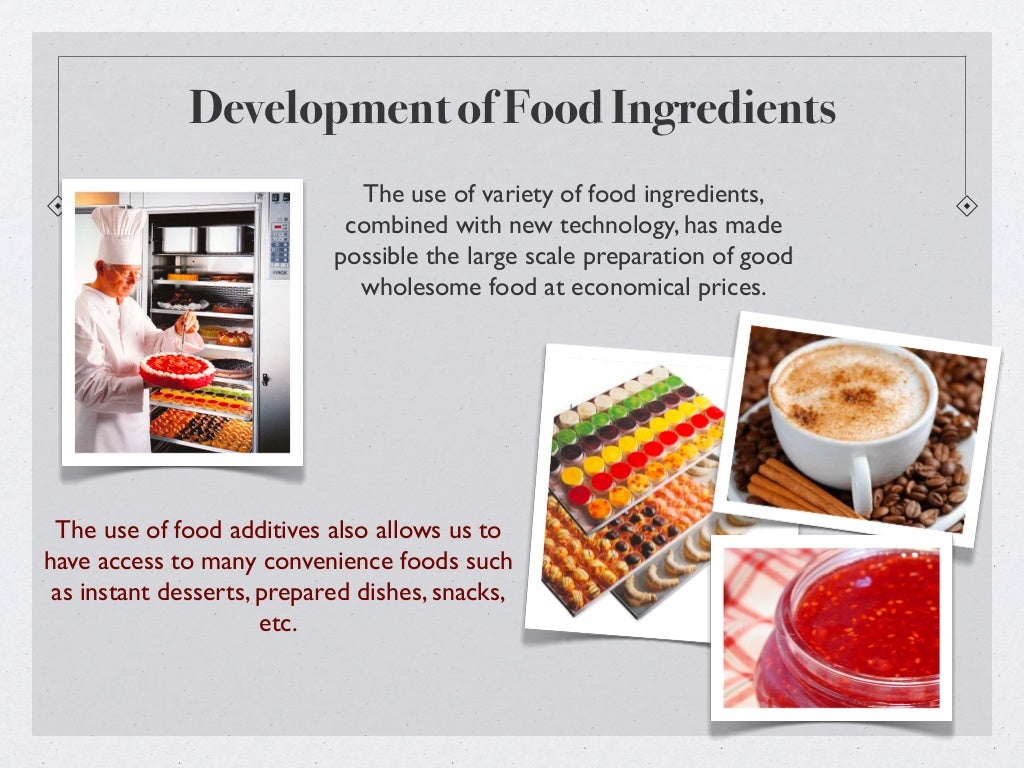 Introduction to Food Ingredients
