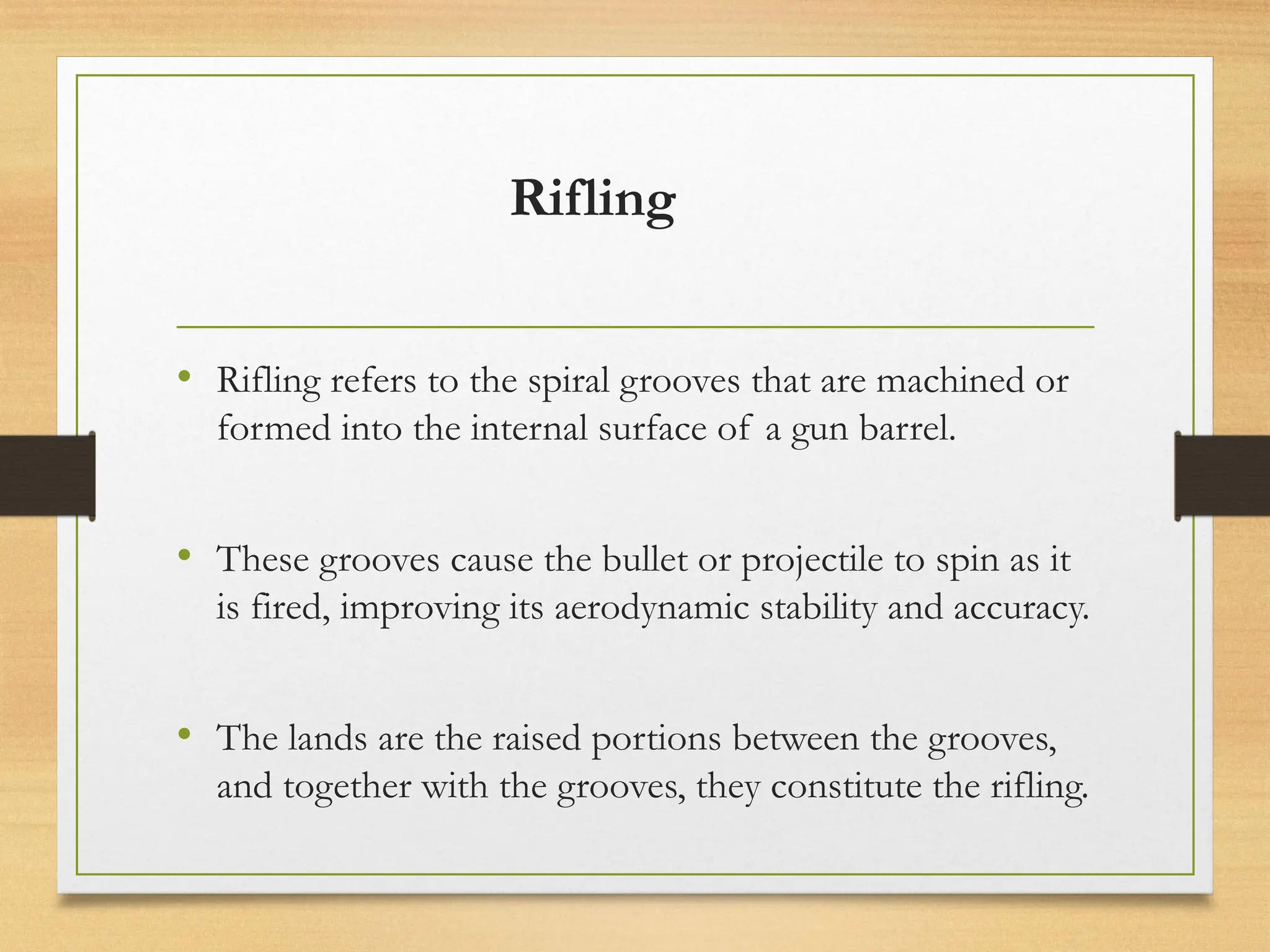 Grooves Definition Forensics Introduction to Forensic Ballistics.pptx