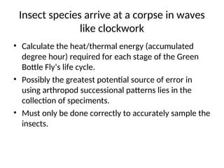 Introduction to Forensic Science Forensic Entomology.ppt