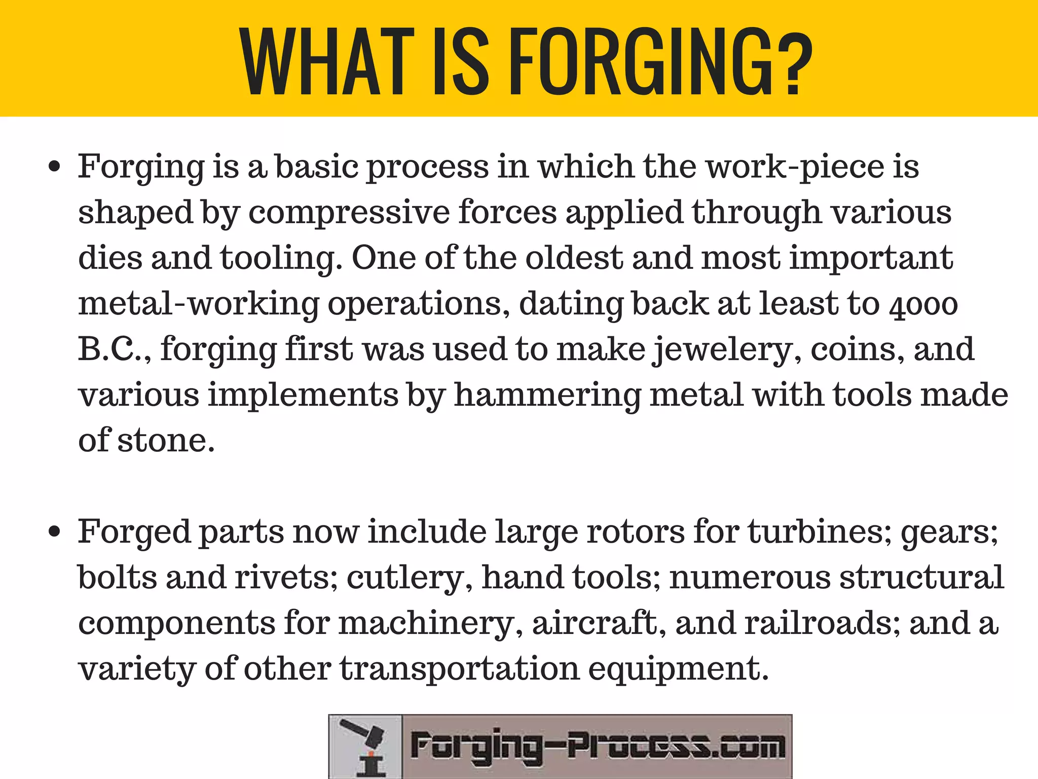 Introduction to forging process | PDF