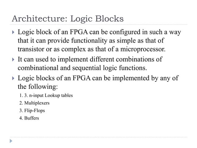 Introduction to FPGAs | PPTX | Programming Languages | Computing