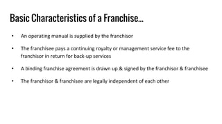 FranchisingManagementSession1 - Introduction to Franchising Management ...