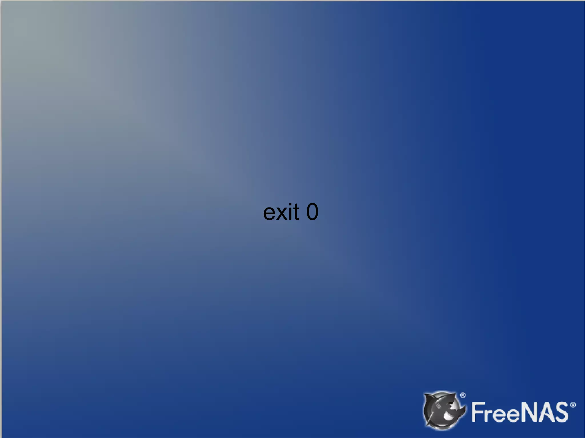 exit 0 