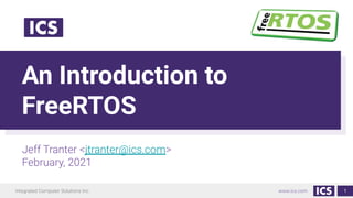 An Introduction to
FreeRTOS
1