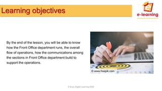 Introduction to front office lesson 2 | PPTX