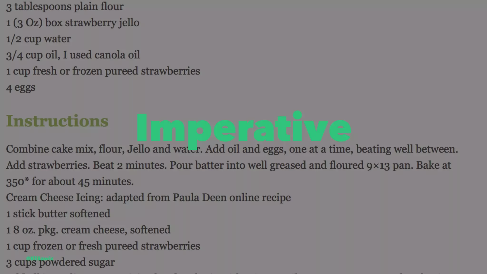 Imperative @EliSawic 