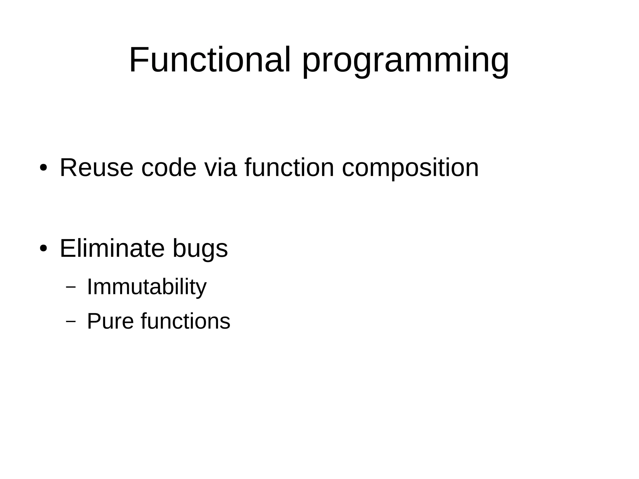 Introduction to functional programming | PPT