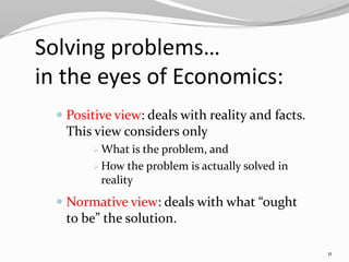 Introduction to fundamentals of economics lecture 01 class | PPT