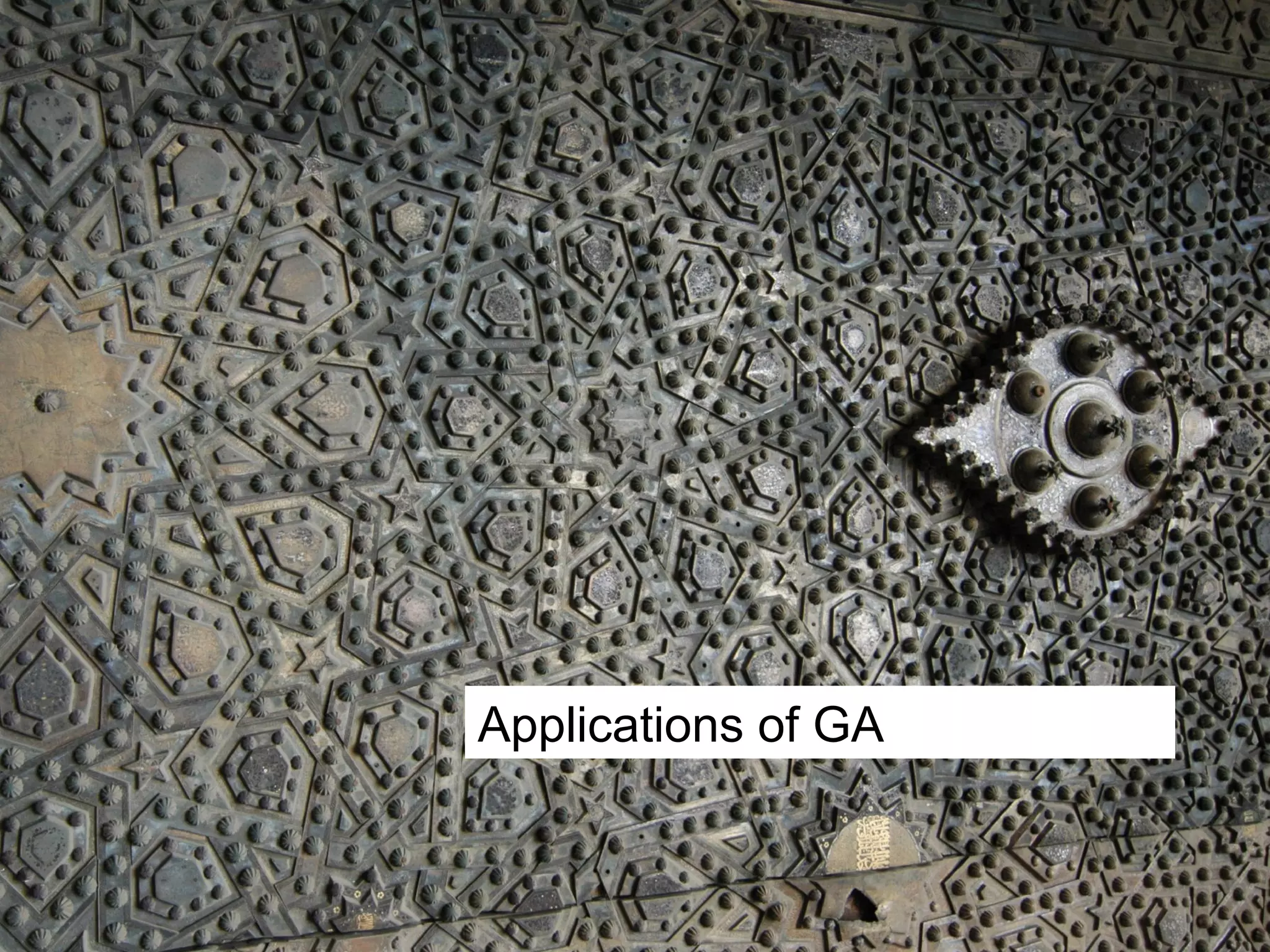Applications of GA 