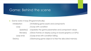 Introduction to Game Development | PPTX | 3-D Graphics | Computer ...
