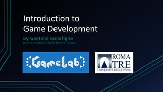 Introduction to game development | PPT