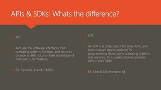 Game Engine : Concepts & Components