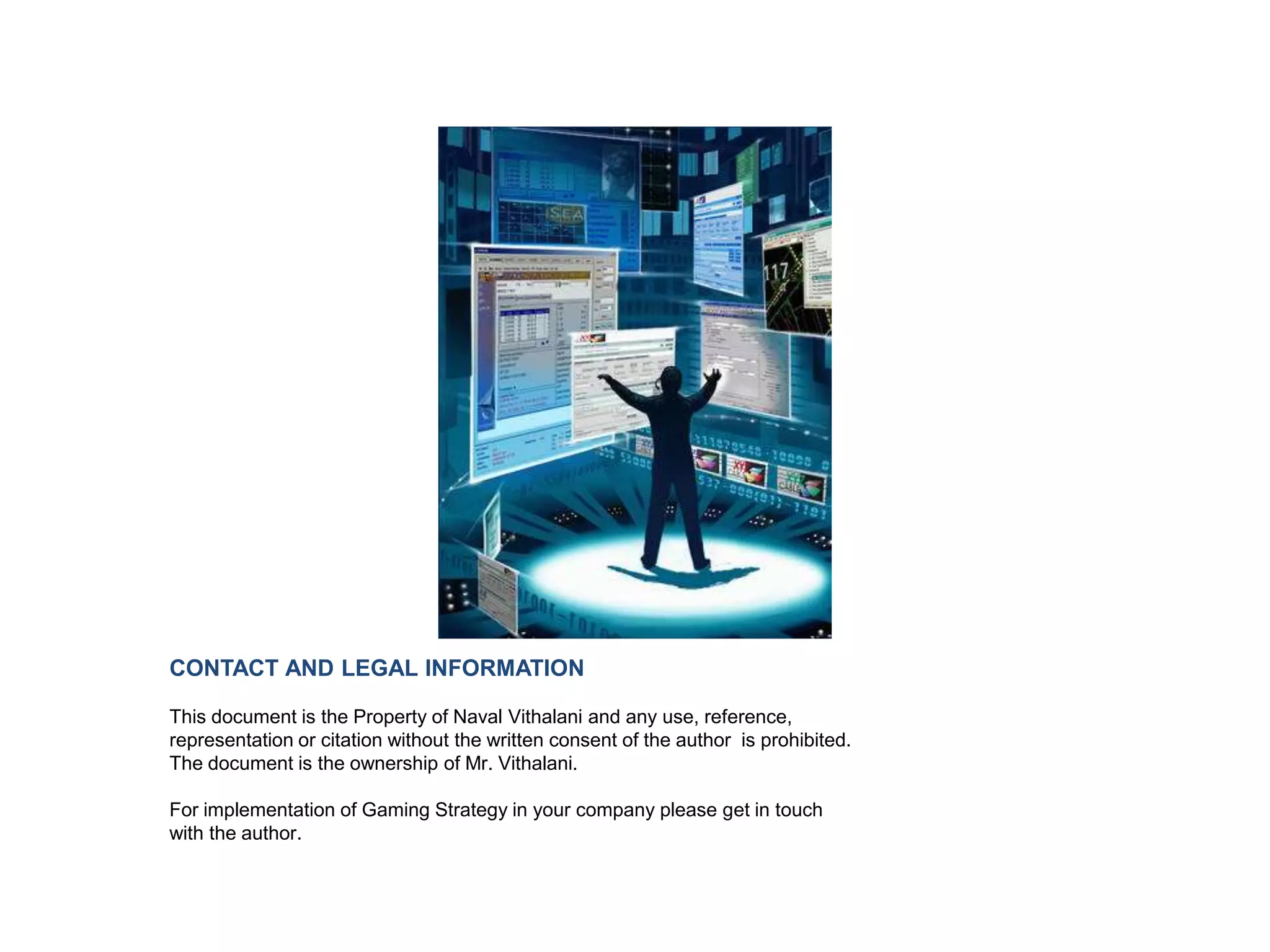 The i’ of GamificationInvolvement - Gamification fosters increased participation by increasing the number of times the customer comes back to the store, to the website or uses the mobile application. The involvement is higher if the customer is incentivized with rewards for referrals and sharing data on social networks.Interaction - It is not just the views but also how long people spend time on the website, how often they end up shopping in the store increases engagement. By setting up a ‘Task-Reward’ dynamic customers can be influenced to act in a particular manner.Intimacy - Gamification provides a channel to convert customers into ‘Influencers’ and ‘Advocates’. By incentivizing people with badges and virtual goods for various activities we can convert a shopper into an ‘Advocate’. For example if someone who has shared a positive feedback on a shopping experience or a product, if the company recognizes that individual changes the entire game as the person for their own status will become an advocate for the company.Influence - By incentivizing customer behavior Gamification helps the business create influencers in the marketplace. For example by incentivizing a simple thing as ‘Refer to a friend’ or ‘Share on Social Networks’ customers go out of their way to broadcast their purchase. People need a self assurance and Gamification delivers it.5
