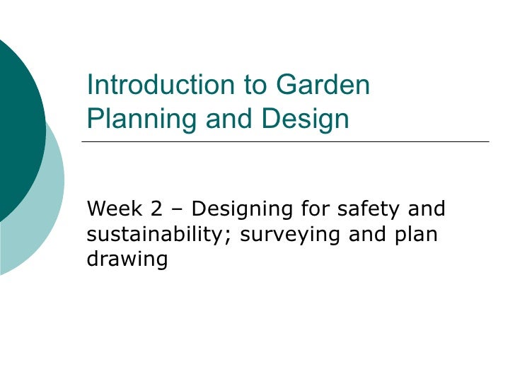 Introduction To Landscape Design